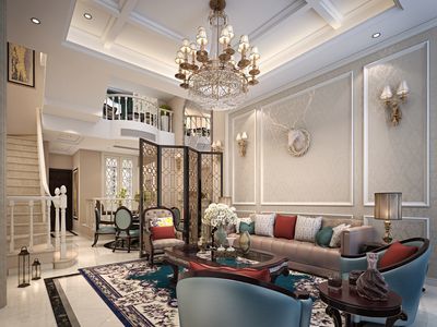 上海簡(jiǎn)歐風(fēng)格別墅客廳書房裝修 融合優(yōu)雅與現(xiàn)代的生活藝術(shù)