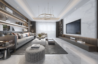 120平現代簡約三居裝修實景賞析 玫瑰苑小區理想家的純粹與溫度